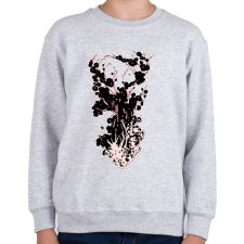 PRINTFASHION cseresznyevirágzás - Gyerek pulóver - Sport szürke gyerek pulóver, kardigán