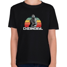 PRINTFASHION Csernobil - Gyerek póló - Fekete gyerek póló