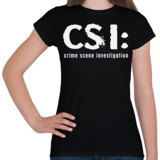 PRINTFASHION csi-1-1-white - Női póló - Fekete női póló