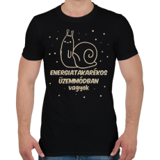 PRINTFASHION Csiga üzemmód - Férfi póló - Fekete