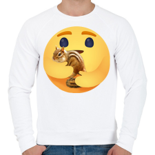 PRINTFASHION Csíkos mókus - Férfi pulóver - Fehér férfi pulóver, kardigán