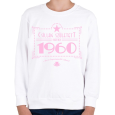 PRINTFASHION csillag-1960-pink - Gyerek pulóver - Fehér