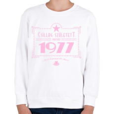 PRINTFASHION csillag-1977-pink - Gyerek pulóver - Fehér