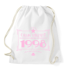PRINTFASHION csillag-1998-pink - Sportzsák, Tornazsák - Fehér tornazsák
