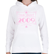 PRINTFASHION csillag-2009-pink - Női kapucnis pulóver - Fehér női pulóver, kardigán