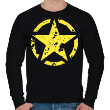 PRINTFASHION Csillag  - Férfi pulóver - Fekete férfi pulóver, kardigán
