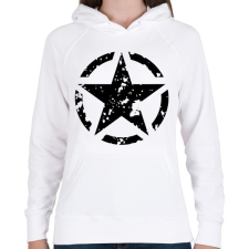 PRINTFASHION Csillag  - Női kapucnis pulóver - Fehér női pulóver, kardigán