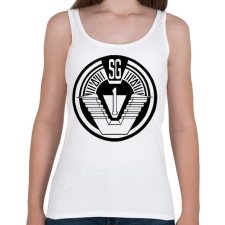PRINTFASHION Csillagkapu csk1 logo - Női atléta - Fehér női trikó