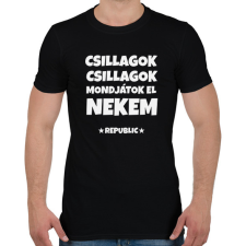 PRINTFASHION CSILLAGOK CSILLAGOK - Férfi póló - Fekete férfi póló