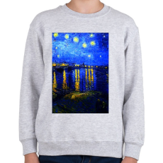 PRINTFASHION Csillagos ég a Rajna felett - Gyerek pulóver - Sport szürke
