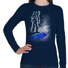 PRINTFASHION Csillagpor - Női hosszú ujjú póló - Sötétkék női póló