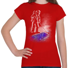 PRINTFASHION Csillagpor - Női póló - Piros