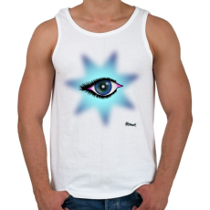 PRINTFASHION Csillagszem - Férfi atléta - Fehér