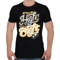 PRINTFASHION Csillogj - Férfi póló - Fekete