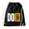 PRINTFASHION Csináld amit szeretsz - Sportzsák, Tornazsák - Fekete