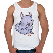 PRINTFASHION Csincsilla - Férfi atléta - Fehér atléta, trikó