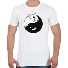 PRINTFASHION Csincsilla Jin-Jang - Férfi póló - Fehér férfi póló