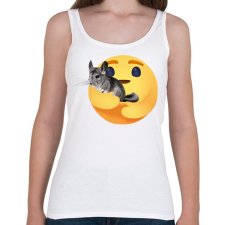 PRINTFASHION Csincsilla - Női atléta - Fehér női trikó