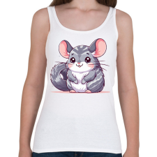 PRINTFASHION Csincsilla  - Női atléta - Fehér női trikó