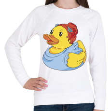 PRINTFASHION Csinos gumikacsa - Női pulóver - Fehér