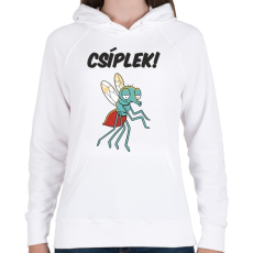 PRINTFASHION Csíplek! - Női kapucnis pulóver - Fehér