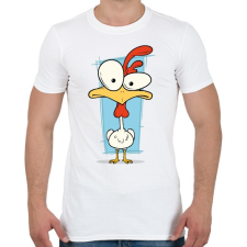 PRINTFASHION Csirke - Férfi póló - Fehér férfi póló