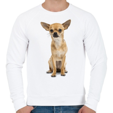 PRINTFASHION Csivava - Férfi pulóver - Fehér férfi pulóver, kardigán