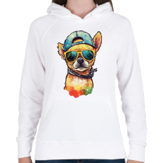 PRINTFASHION csivava - Női kapucnis pulóver - Fehér