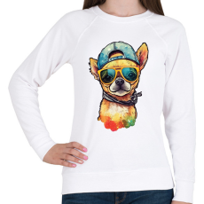 PRINTFASHION csivava - Női pulóver - Fehér