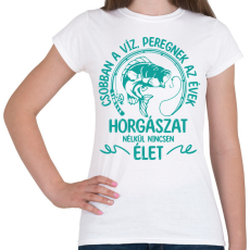 PRINTFASHION Csobban az víz - Női póló - Fehér