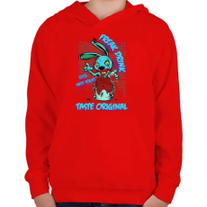 PRINTFASHION Csodabogár ital - Gyerek kapucnis pulóver - Piros