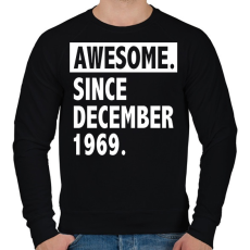 PRINTFASHION Csodálatos 1969 december óta - Férfi pulóver - Fekete