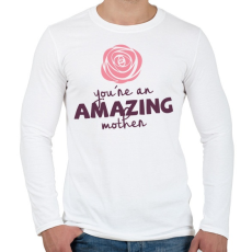 PRINTFASHION Csodálatos Anya - Férfi hosszú ujjú póló - Fehér
