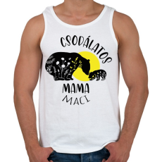 PRINTFASHION Csodálatos mama maci - Férfi atléta - Fehér
