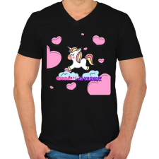 PRINTFASHION CSODÁLATOS VAGYOK  - Férfi V-nyakú póló - Fekete férfi póló