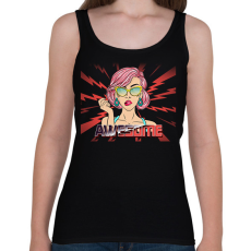 PRINTFASHION CSODÁLATOS VAGYOK - Női atléta - Fekete