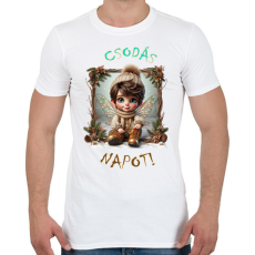PRINTFASHION Csodás napot! - Férfi póló - Fehér