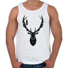 PRINTFASHION Csodaszarvas - Férfi atléta - Fehér atléta, trikó