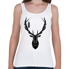 PRINTFASHION Csodaszarvas - Női atléta - Fehér női trikó