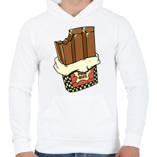 PRINTFASHION Csoki - Férfi kapucnis pulóver - Fehér