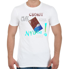 PRINTFASHION csoki - Férfi póló - Fehér