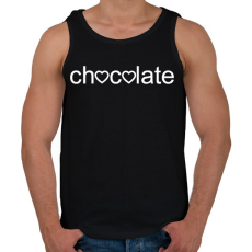 PRINTFASHION Csoki love - Férfi atléta - Fekete