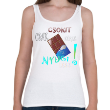 PRINTFASHION csoki - Női atléta - Fehér női trikó