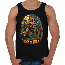 PRINTFASHION Csokit vagy csalok - Férfi atléta - Fekete atléta, trikó