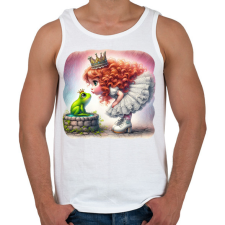 PRINTFASHION Csókolj meg! - Férfi atléta - Fehér atléta, trikó