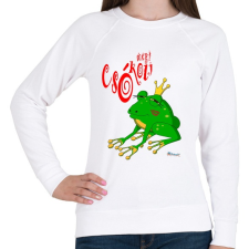 PRINTFASHION Csókolj meg! - Női pulóver - Fehér női pulóver, kardigán