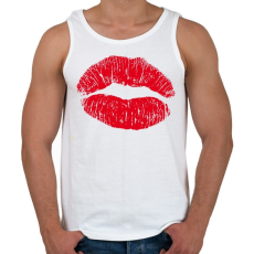 PRINTFASHION Csókollak - Férfi atléta - Fehér
