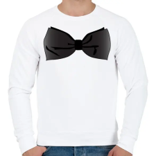 PRINTFASHION Csokornyakkendő - Férfi pulóver - Fehér férfi pulóver, kardigán