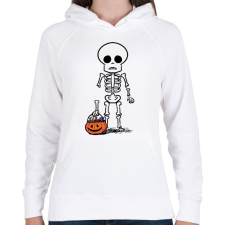 PRINTFASHION Csonti - Női kapucnis pulóver - Fehér női pulóver, kardigán