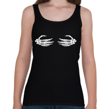 PRINTFASHION Csontváz kéz - Női atléta - Fekete női trikó